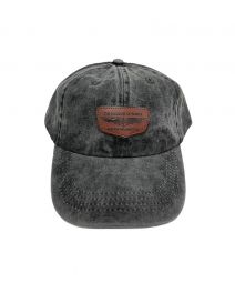 Compass Wings Leather Patch Black Cap