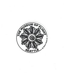 The Museum Of Flight Le Rhone Engine Sticker