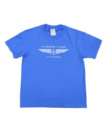 Museum of Flight Compass Wings Youth Blue Tee