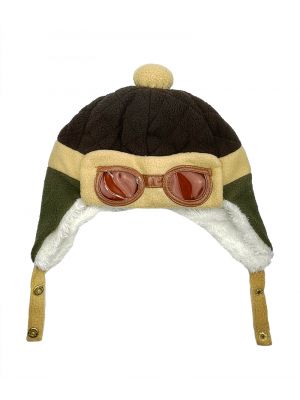 Baby Pilot Brown Earflap Beanie
