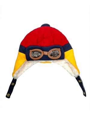 Baby Pilot Red Earflap Beanie