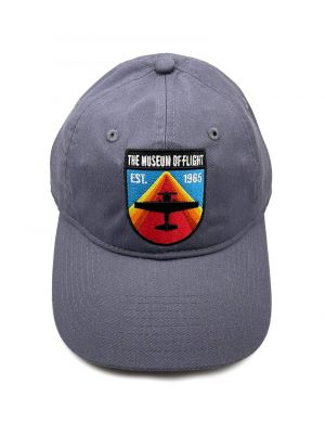 The Musuem of Flight Airplane Badge Blue Cap