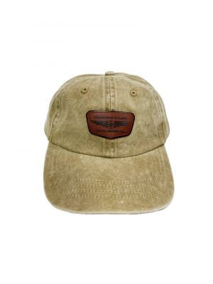Compass Wings Leather Patch Khaki Cap