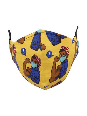 African American Rosie The Riveter Mask