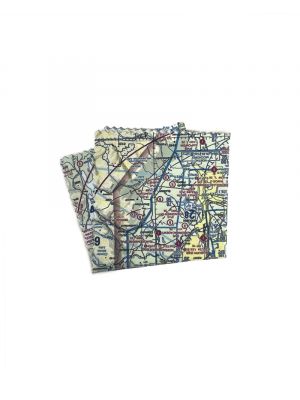 Seattle Aeronautical Chart Glasses Cleaning Cloth