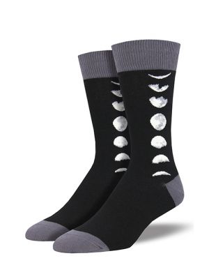Just A Phase Moon Crew Socks