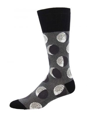 Many Moons Gray Socks