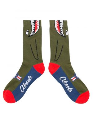 Bomber Nose Art Socks