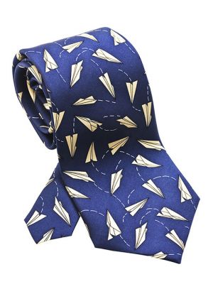 Paper Airplanes Tie