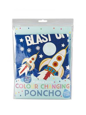 Blast Off! Rocket Color Changing Poncho