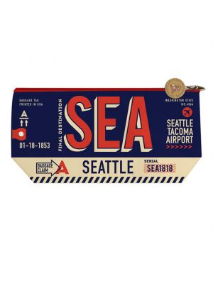 Blue Seattle Luggage Tag Bag
