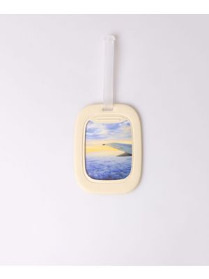 Ivory Airplane Window Luggage Tag