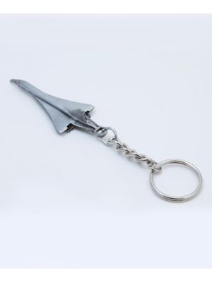 Pewter Concorde Keychain