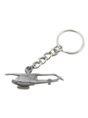 Bell UH-1 Huey Helicopter Pewter Keychain
