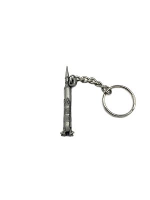 NASA Saturn V Pewter Keychain