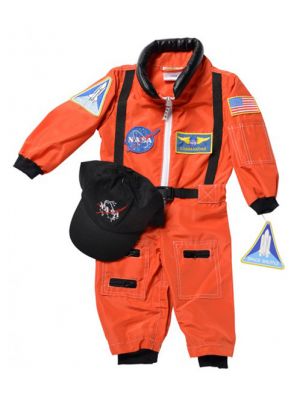 Orange 18 Months Old Astronaut Suit