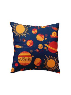 Retro Space Pillow Cover