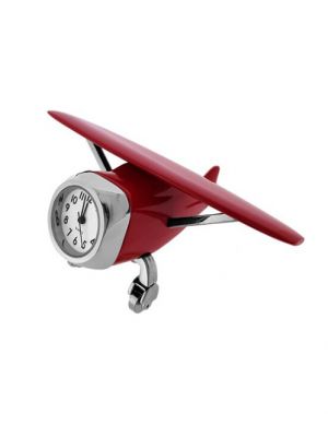 Red Private Airplane Clock