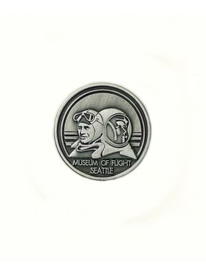 Aviator and Astronaut Pewter Magnet