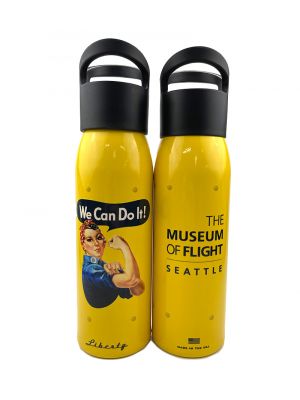 We Can Do It Yellow Water Bottle 24oz.