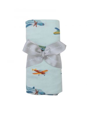 Mixed Airplanes Swaddle Blanket