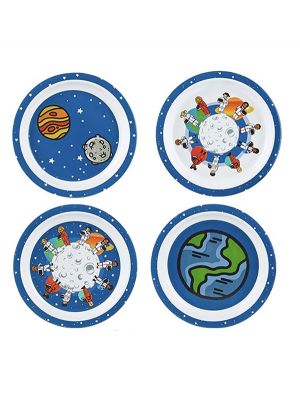 Together in Space 4-Piece Plate Set