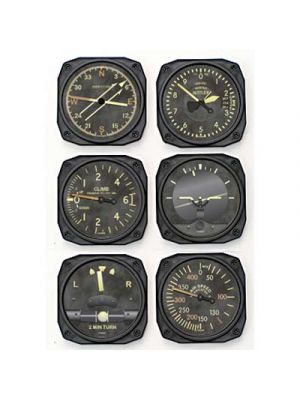 Vintage Instrument Coaster Set of 6