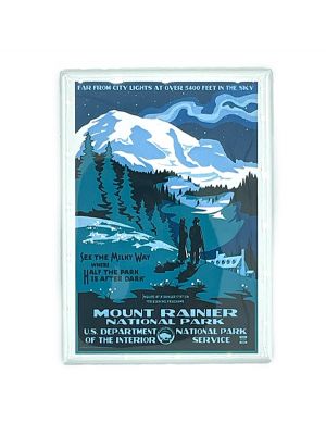 See The Milky Way Mt. Rainier Park Magnet