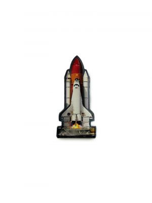 Shuttle Atlantis On Launch Pad Acrylic Magnet