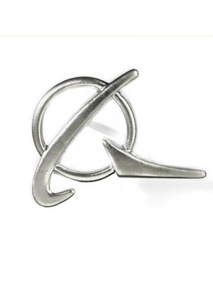 Silver Boeing Logo Pin