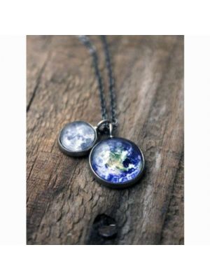 Earth and Moon Layered Necklace