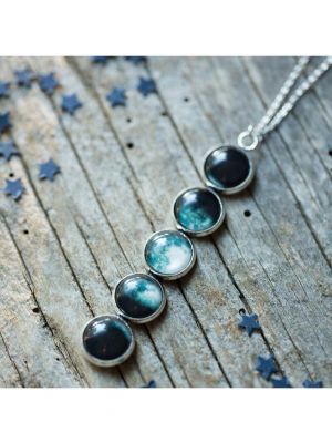 Moon Phase Pendant Necklace