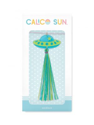 Spaceship Alexa Glitter Necklace