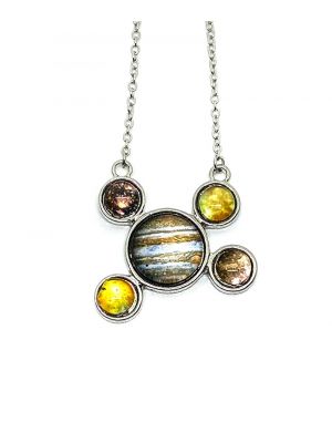 Jupiter and Galilean Moons Planet Pendant