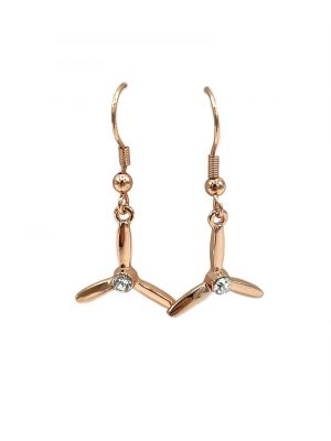 Three Blade Propeller Earrings