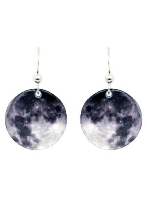 Round Moon Earrings