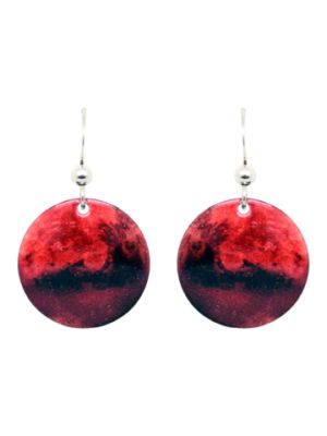 Round Mars Earrings