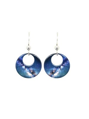 Milky Way Open Circle Earrings