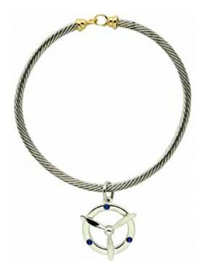 Silver Propeller Bracelet