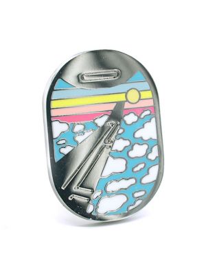 Airplane Window View Enamel Pin