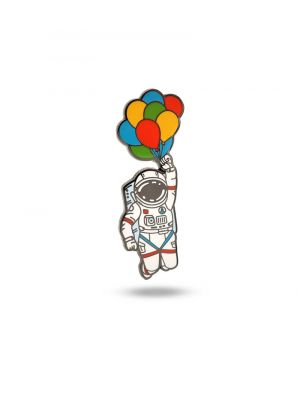 Astronaut Balloons Pin