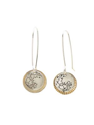 Solar Eclipse Moon Over Sun Earrings