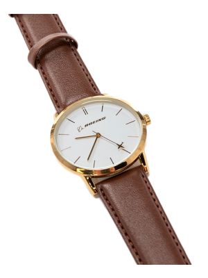 Boeing Men's Gold Rotating Airplane Watch