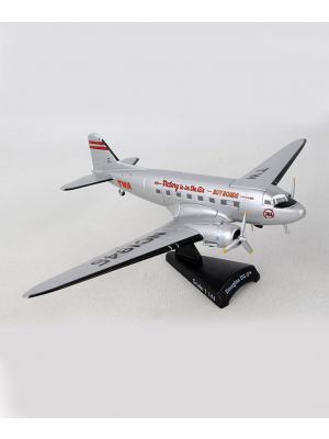 TWA Douglas DC-3 Postage Stamp 1:144 Model