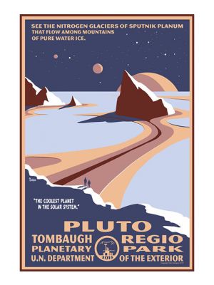Pluto Tombaugh Regio Planetary Park Print