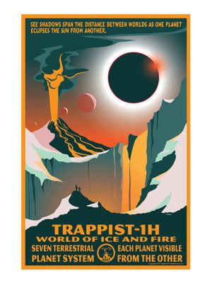 Trappist-1H World of Ice and Fire Poster