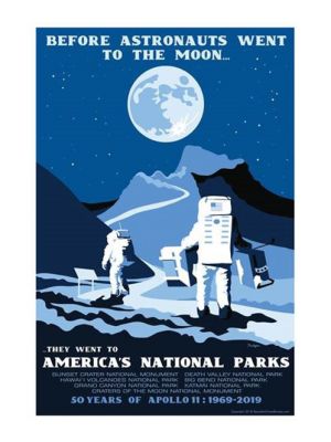 Astronauts National Parks Training Poster