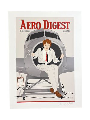 Amelia Earhart Aero Digest Print