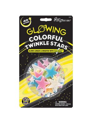 Colorful Twinkle Stars Glow in the Dark