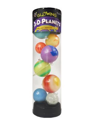 3-D Glow in the Dark Planets in a Tube